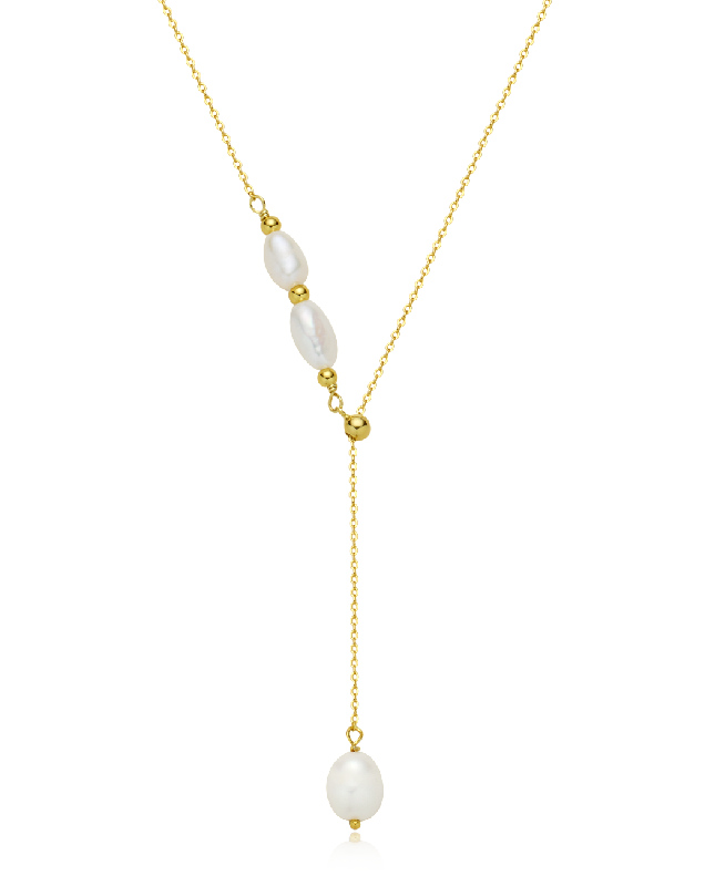 "Flowing Shadows"Pearl pendant necklaces. Simple, sweet and ladylike necklaces.